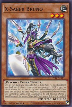 Image of X-Saber Bruno (L26D-ENX15) - Legendary Modern Decks 2026 1st Edition