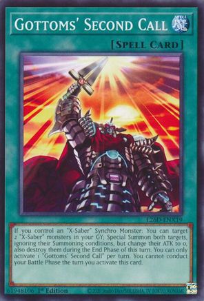 Image of Gottoms' Second Call (L26D-ENX19) - Legendary Modern Decks 2026 1st Edition