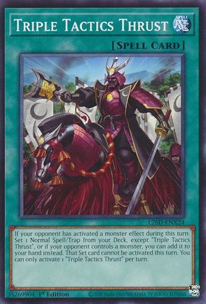 Image of Triple Tactics Thrust - L26D-ENX24 (L26D-ENX24) - Legendary Modern Decks 2026 1st Edition