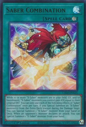 Image of Saber Combination (L26D-ENX25) - Legendary Modern Decks 2026 1st Edition