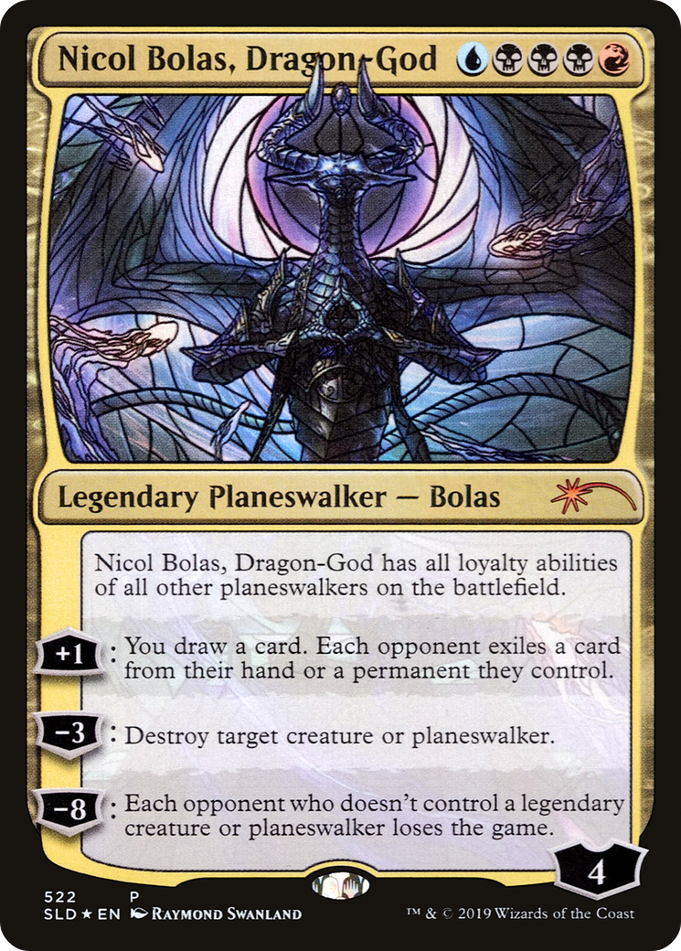 Image of Nicol Bolas, Dragon-God (Stained Glass) [Secret Lair Drop Promos]