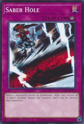 Image of Saber Hole (L26D-ENX27) - Legendary Modern Decks 2026 1st Edition
