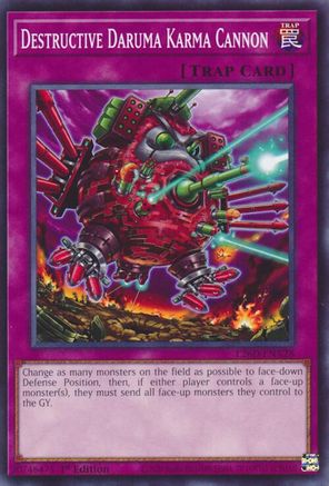 Image of Destructive Daruma Karma Cannon (L26D-ENX28) - Legendary Modern Decks 2026 1st Edition