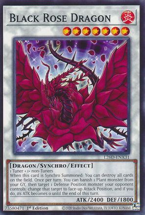 Image of Black Rose Dragon (L26D-ENX31) - Legendary Modern Decks 2026 1st Edition