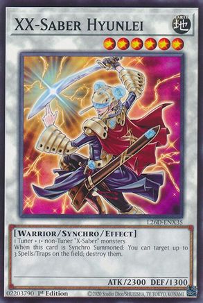 Image of XX-Saber Hyunlei (L26D-ENX35) - Legendary Modern Decks 2026 1st Edition
