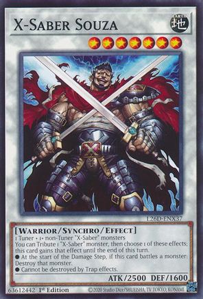 Image of X-Saber Souza (L26D-ENX37) - Legendary Modern Decks 2026 1st Edition