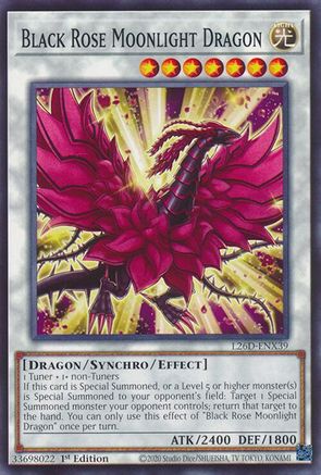 Image of Black Rose Moonlight Dragon (L26D-ENX39) - Legendary Modern Decks 2026 1st Edition