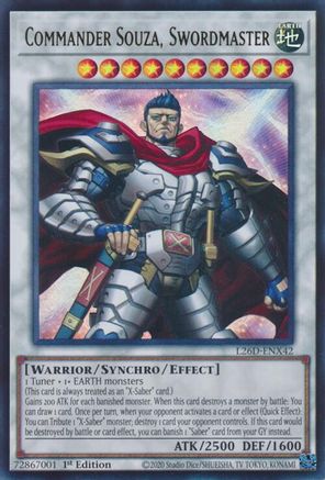 Image of Commander Souza, Swordmaster (L26D-ENX42) - Legendary Modern Decks 2026 1st Edition