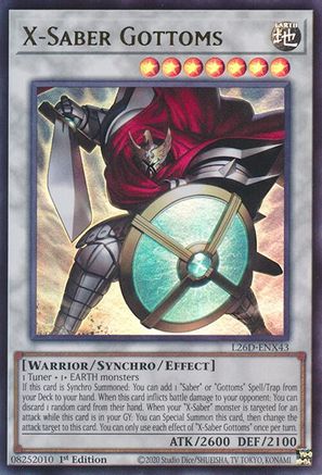 Image of X-Saber Gottoms (L26D-ENX43) - Legendary Modern Decks 2026 1st Edition