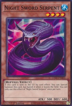 Image of Night Sword Serpent (L26D-ENM03) - Legendary Modern Decks 2026 1st Edition