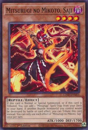 Image of Mitsurugi no Mikoto, Saji (L26D-ENM05) - Legendary Modern Decks 2026 1st Edition