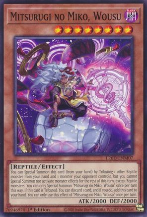 Image of Mitsurugi no Miko, Wousu (L26D-ENM07) - Legendary Modern Decks 2026 1st Edition