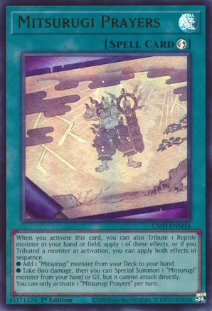 Image of Mitsurugi Prayers (Ultra Rare) (L26D-ENM14) - Legendary Modern Decks 2026 1st Edition