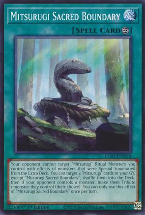 Image of Mitsurugi Sacred Boundary (L26D-ENM18) - Legendary Modern Decks 2026 1st Edition