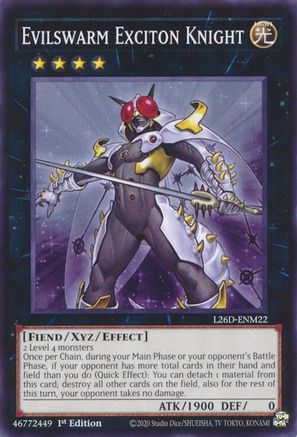 Image of Evilswarm Exciton Knight (L26D-ENM22) - Legendary Modern Decks 2026 1st Edition