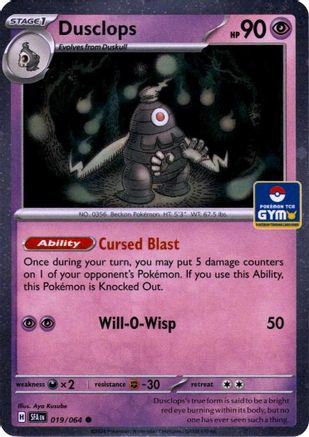 Image of Dusclops (Southeast Asia Exclusive) 019  - Holofoil League & Championship Cards - Common