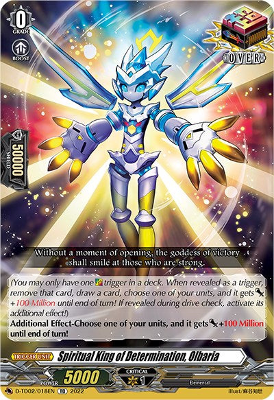 Image of Spiritual King of Determination, Olbaria (D-TD02/018EN) [Michiru Hazama -Demonic Jewel Dragon of the Four Flames-]