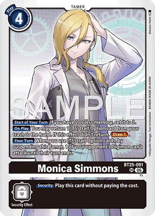 Image of Monica Simmons (BT25-091) - Dual Revolution Foil