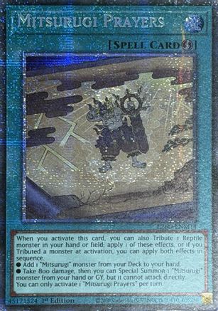 Image of Mitsurugi Prayers (Starlight Rare) (L26D-ENM14) - Legendary Modern Decks 2026 1st Edition