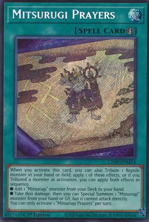 Image of Mitsurugi Prayers (Secret Rare) (L26D-ENM14) - Legendary Modern Decks 2026 1st Edition