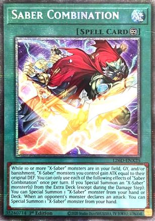 Image of Saber Combination (Starlight Rare) (L26D-ENX25) - Legendary Modern Decks 2026 1st Edition