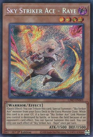 Image of Sky Striker Ace - Raye (Alternate Art) (Secret Rare) (L26D-ENS01) - Legendary Modern Decks 2026 1st Edition