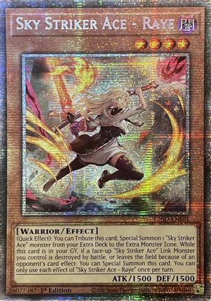 Image of Sky Striker Ace - Raye (Alternate Art) (Starlight Rare) (L26D-ENS01) - Legendary Modern Decks 2026 1st Edition