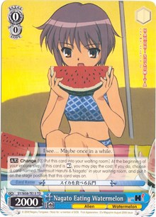 Image of Nagato Eating Watermelon (SY/W08-TE13 TD) [The Melancholy of Haruhi Suzumiya]