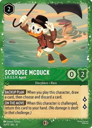 Image of Scrooge McDuck - S.H.U.S.H. Agent (36) - Disney Lorcana Promo Cards Holofoil