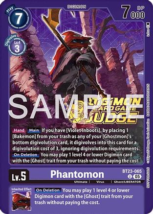 Image of Phantomon (Judge Pack 9) (BT23-065) - Hackers' Slumber Foil