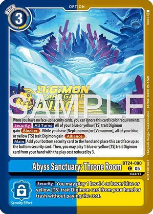 Image of Abyss Sanctuary: Throne Room (Judge Pack 9) (BT24-090) - Time Stranger Foil