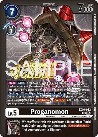 Image of Proganomon (Judge Pack 9) (EX10-032) - Sinister Order Foil