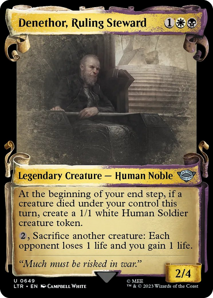 Image of Denethor, Ruling Steward [The Lord of the Rings: Tales of Middle-Earth Showcase Scrolls]