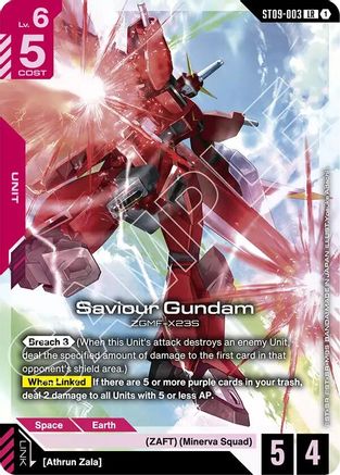 Image of Saviour Gundam (ST09-003) - Starter Deck 09 Destiny Ignition Holofoil