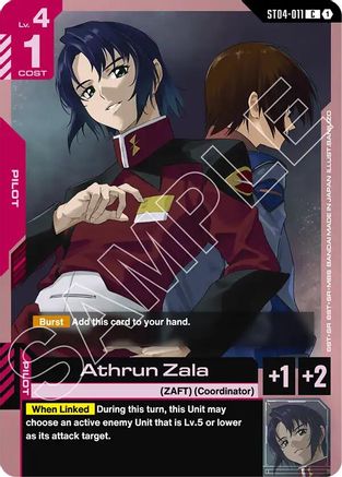 Image of Athrun Zala (ST04-011) - Starter Deck 09 Destiny Ignition