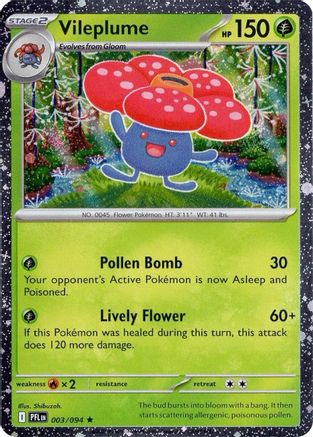 Image of Vileplume (Cosmos Holo) 003  - Holofoil Miscellaneous Cards & Products - Rare