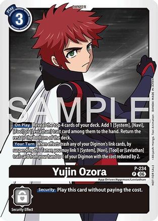Image of Yujin Ozora (Store Tournament 2026 Vol. 2 Participation Pack) (P-234) - Digimon Promotion Cards