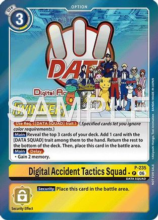 Image of Digital Accident Tactics Squad (Store Tournament 2026 Vol. 2 Winner Pack) (P-235) - Digimon Promotion Cards Foil