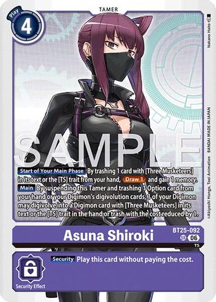 Image of Asuna Shiroki (BT25-092) - Dual Revolution Foil