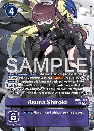 Image of Asuna Shiroki (Alternate Art) (BT25-092) - Dual Revolution Foil