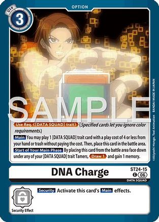 Image of DNA Charge (ST24-15) - Starter Deck 24: Data Squad