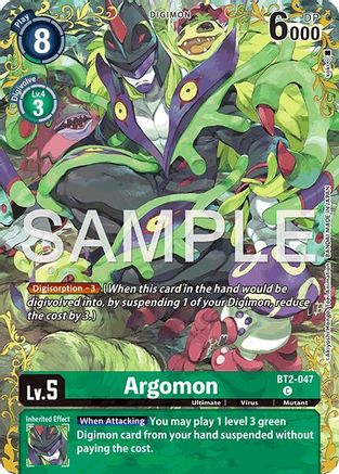 Image of Argomon - BT2-047 (Alternate Art) (BT2-047) - Dual Revolution Foil