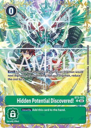 Image of Hidden Potential Discovered! - BT3-103 (Alternate Art) (BT3-103) - Dual Revolution Foil