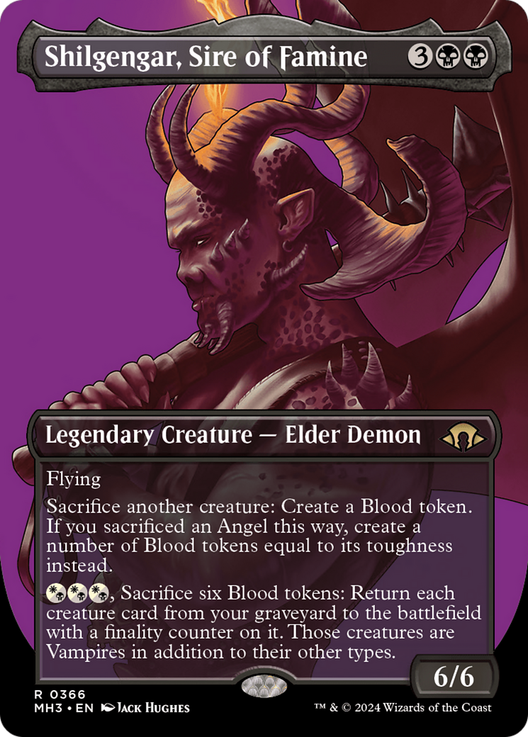Image of Shilgengar, Sire of Famine (Borderless) [Modern Horizons 3]