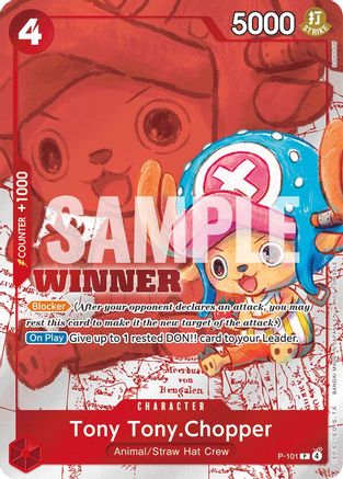 Image of Tony Tony.Chopper (Winner Pack 2026 Vol. 2) (P-101) - One Piece Promotion Cards Foil