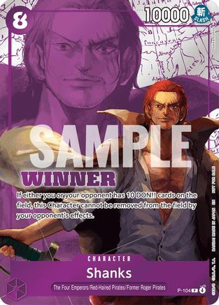 Image of Shanks (Winner Pack 2026 Vol. 2) (P-104) - One Piece Promotion Cards Foil