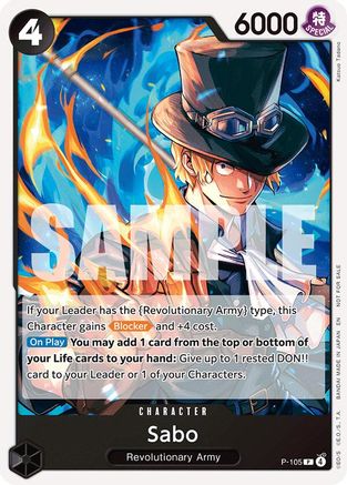 Image of Sabo (Tournament Pack 2026 Vol. 2) (P-105) - One Piece Promotion Cards
