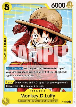 Image of Monkey.D.Luffy (Tournament Pack 2026 Vol. 2) (P-106) - One Piece Promotion Cards
