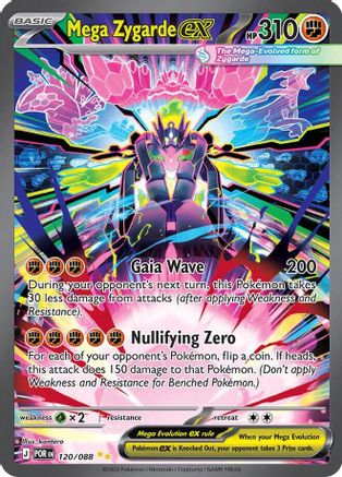 Image of Mega Zygarde ex 120/088  - Holofoil ME03 Perfect Order - Special Illustration Rare
