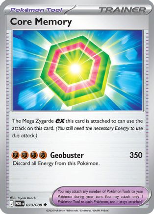 Image of Core Memory 070  - Reverse Holofoil ME03 Perfect Order - Uncommon